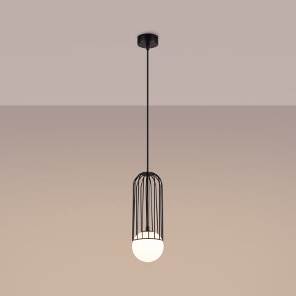 Lustr na lanku BRINA 1xG9/8W/230V černá