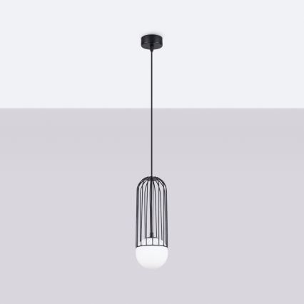 Lustr na lanku BRINA 1xG9/8W/230V černá