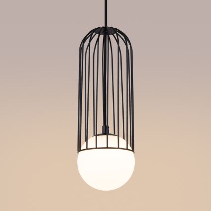 Lustr na lanku BRINA 1xG9/8W/230V černá