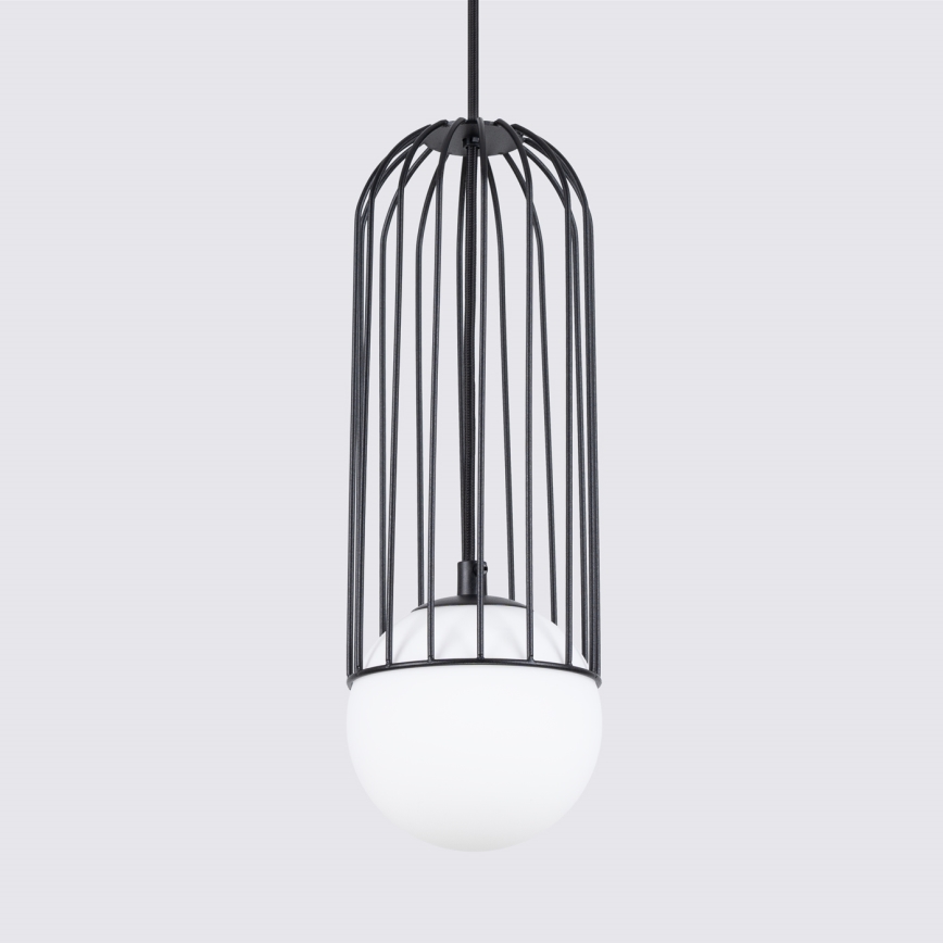 Lustr na lanku BRINA 1xG9/8W/230V černá