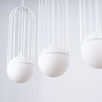 Lustr na lanku BRINA 3xG9/8W/230V bílá