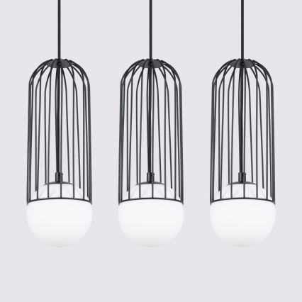Lustr na lanku BRINA 3xG9/8W/230V černá