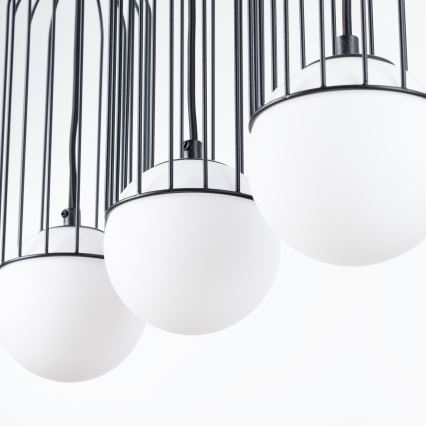 Lustr na lanku BRINA 3xG9/8W/230V černá