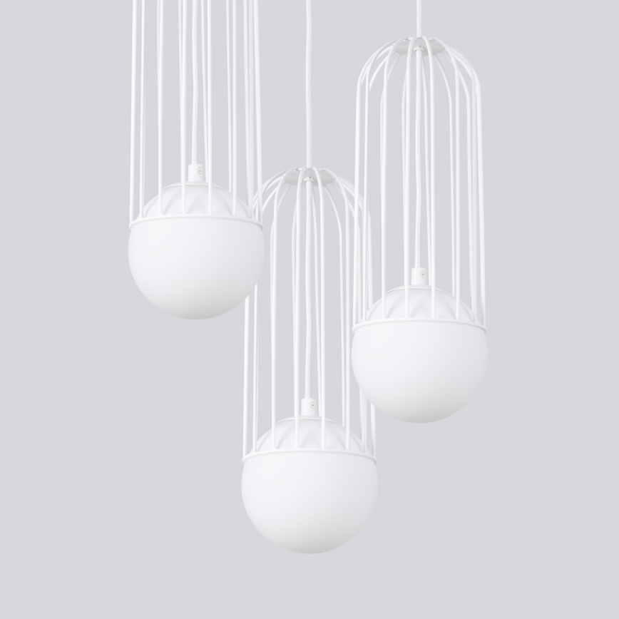 Lustr na lanku BRINA 3xG9/8W/230V bílá