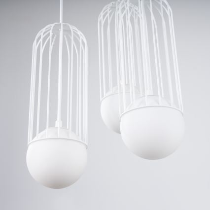 Lustr na lanku BRINA 3xG9/8W/230V bílá