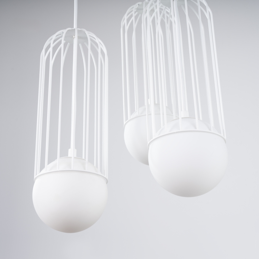 Lustr na lanku BRINA 3xG9/8W/230V bílá