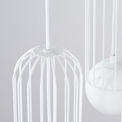 Lustr na lanku BRINA 3xG9/8W/230V bílá