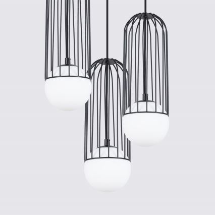 Lustr na lanku BRINA 3xG9/8W/230V černá