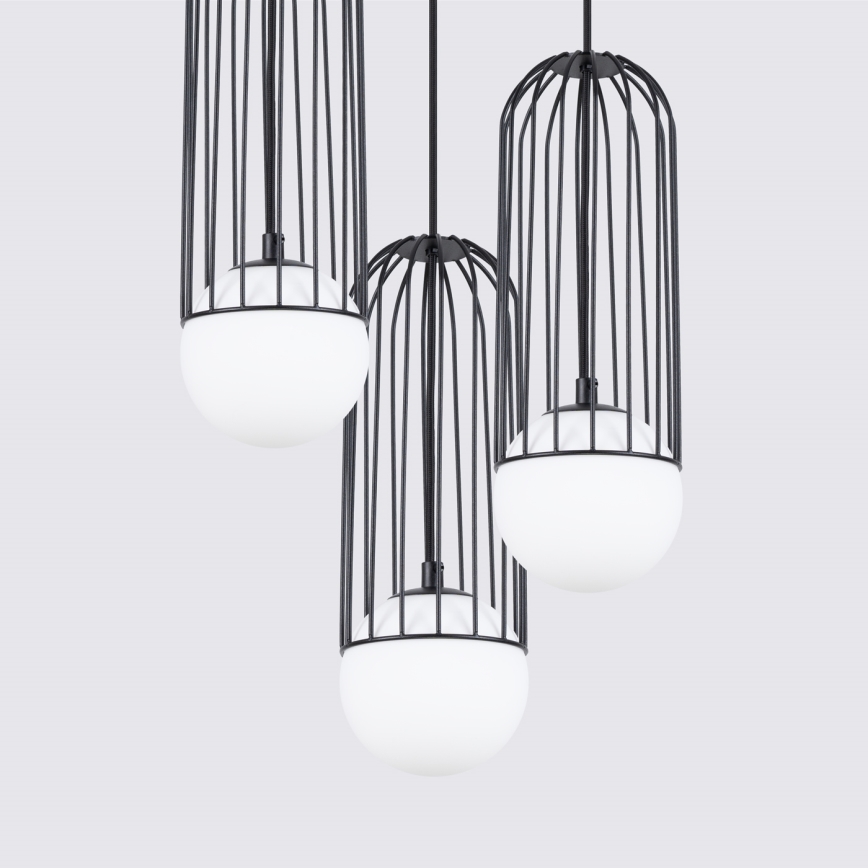 Lustr na lanku BRINA 3xG9/8W/230V černá