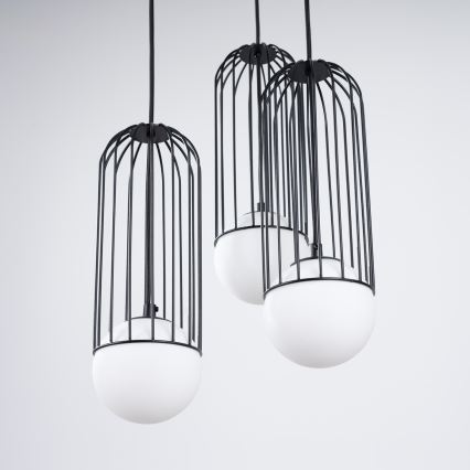 Lustr na lanku BRINA 3xG9/8W/230V černá
