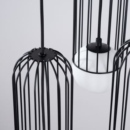 Lustr na lanku BRINA 3xG9/8W/230V černá