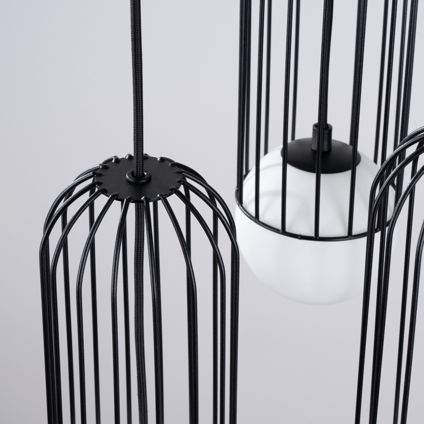 Lustr na lanku BRINA 3xG9/8W/230V černá