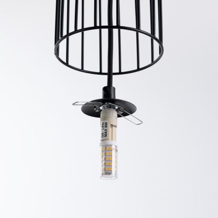 Lustr na lanku BRINA 3xG9/8W/230V černá