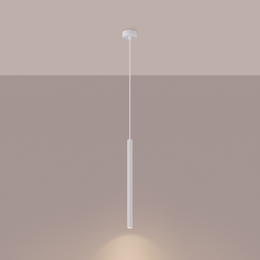 Lustr na lanku ARCHE 1xG9/8W/230V bílá