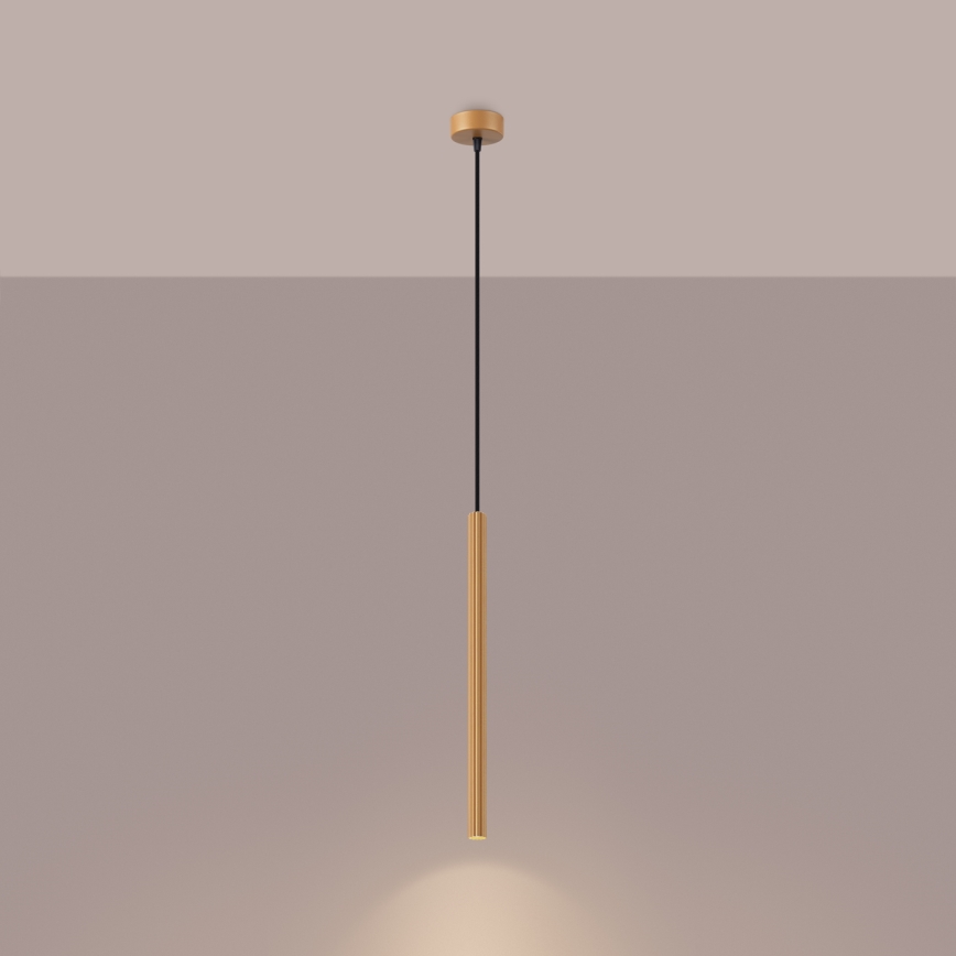 Lustr na lanku ARCHE 1xG9/8W/230V zlatá