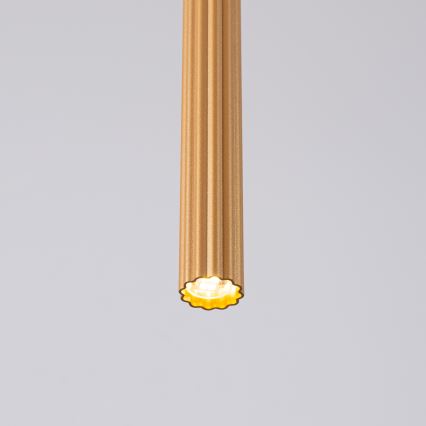 Lustr na lanku ARCHE 1xG9/8W/230V zlatá