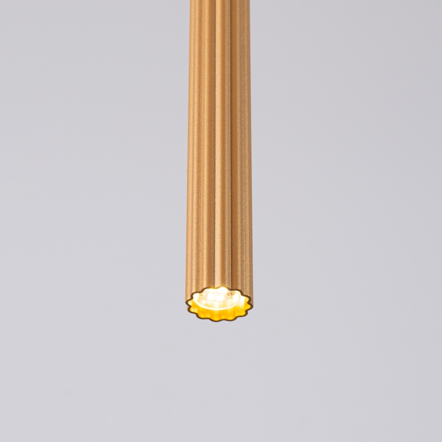 Lustr na lanku ARCHE 1xG9/8W/230V zlatá
