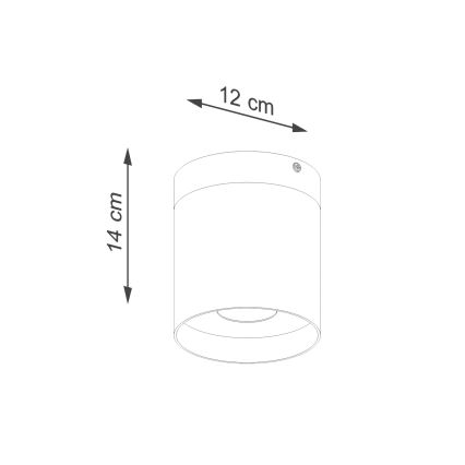 Bodové svítidlo RIF 1xGU10/10W/230V pr. 12 cm bílá