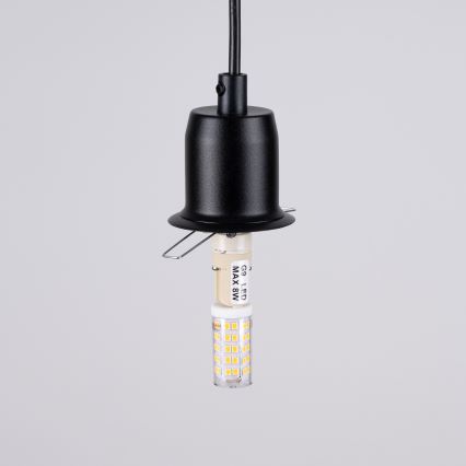 Lustr na lanku HYPERION 3xG9/8W/230V černá