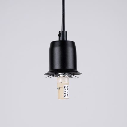 Lustr na lanku HYPERION 3xG9/8W/230V černá