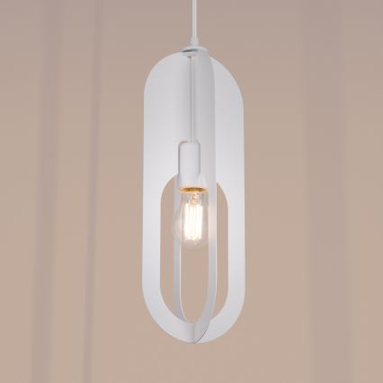 Lustr na lanku NICUS 1xE27/15W/230V bílá