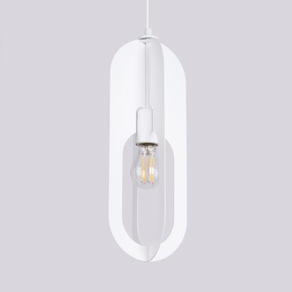 Lustr na lanku NICUS 1xE27/15W/230V bílá