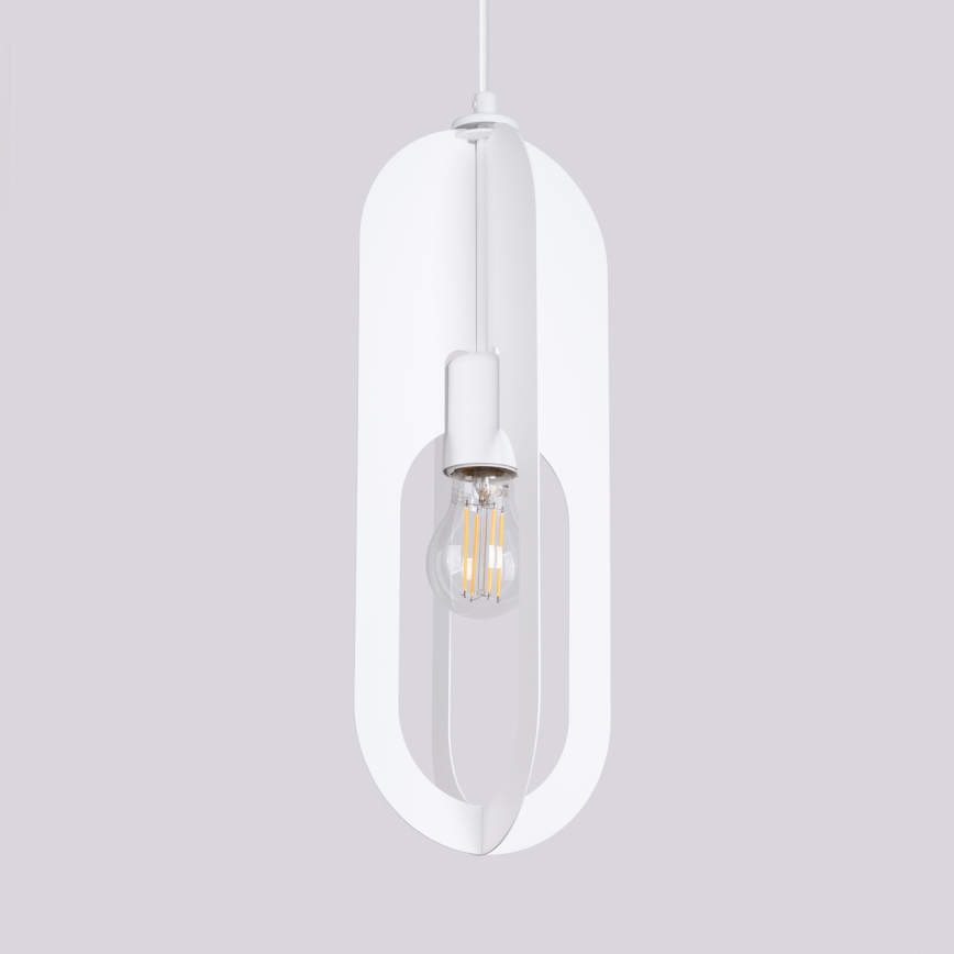 Lustr na lanku NICUS 1xE27/15W/230V bílá