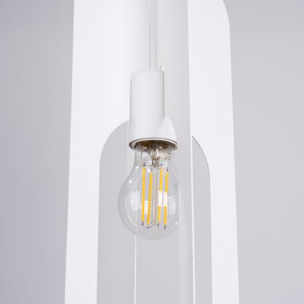 Lustr na lanku NICUS 1xE27/15W/230V bílá