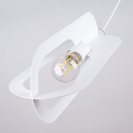 Lustr na lanku NICUS 1xE27/15W/230V bílá