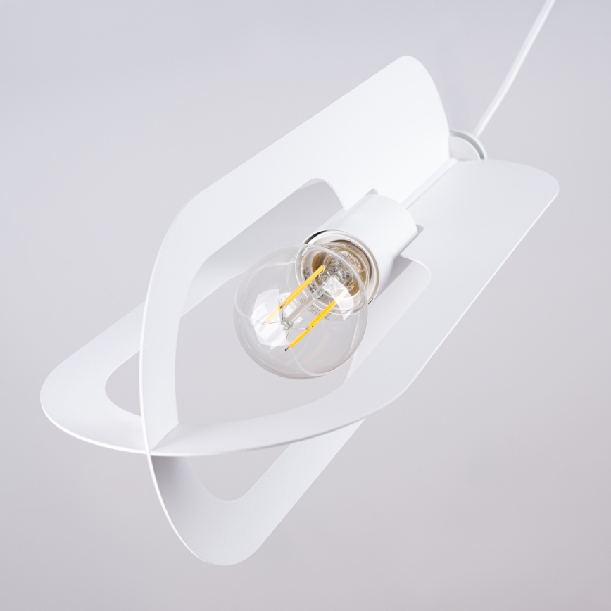 Lustr na lanku NICUS 1xE27/15W/230V bílá