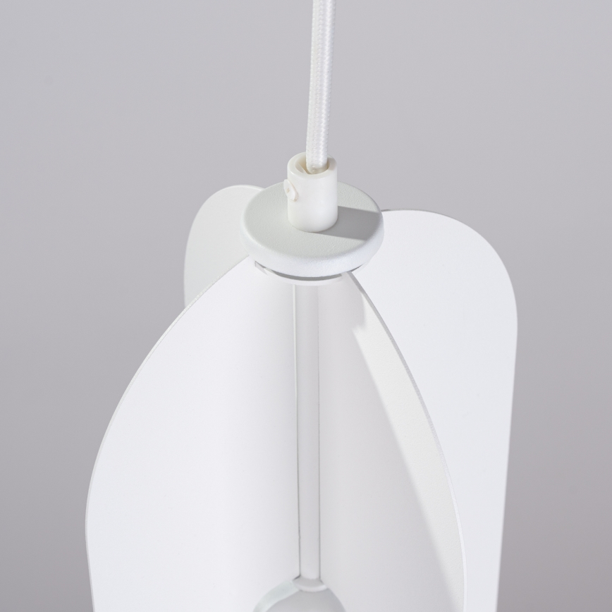 Lustr na lanku NICUS 1xE27/15W/230V bílá