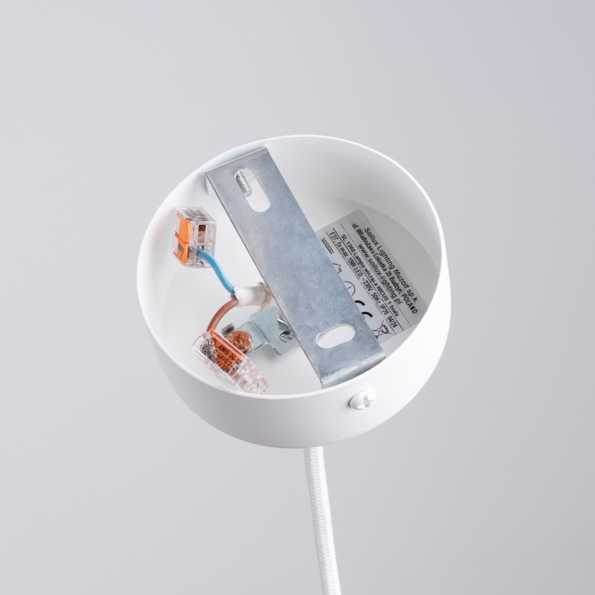 Lustr na lanku NICUS 1xE27/15W/230V bílá