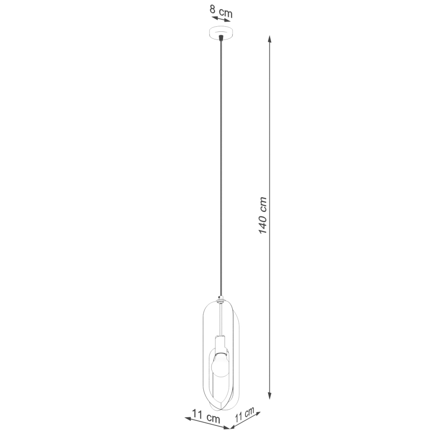 Lustr na lanku NICUS 1xE27/15W/230V bílá