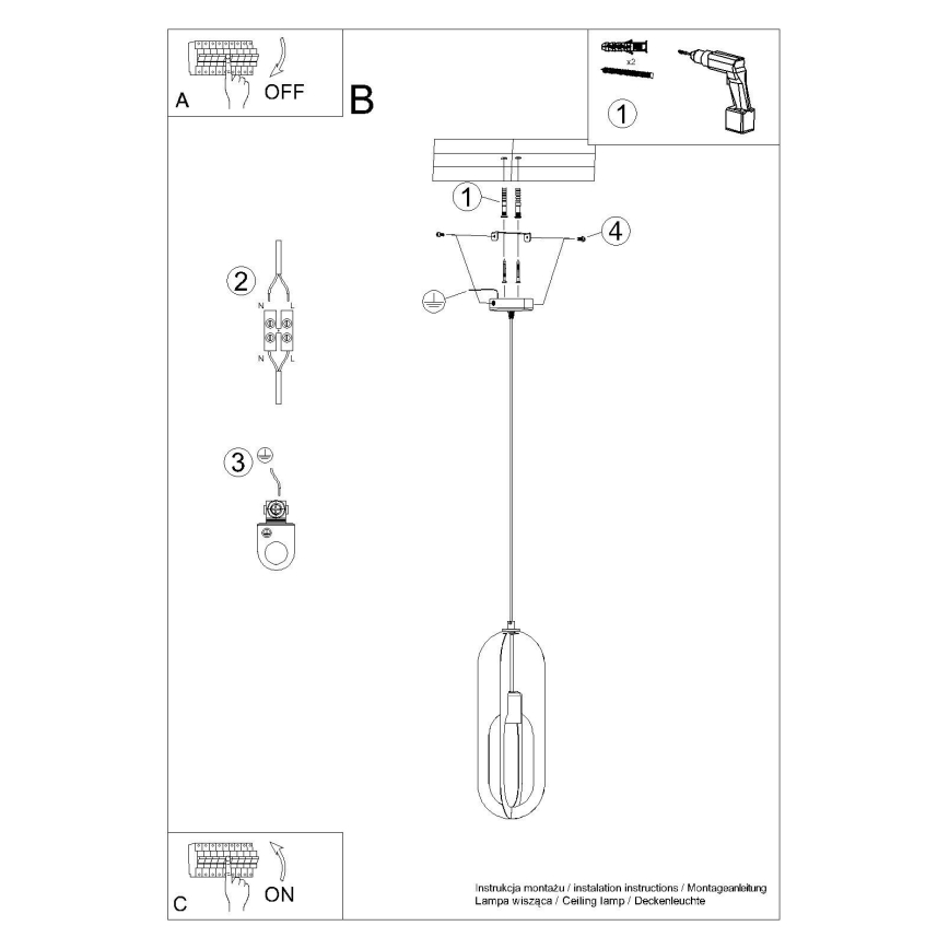 Lustr na lanku NICUS 1xE27/15W/230V bílá
