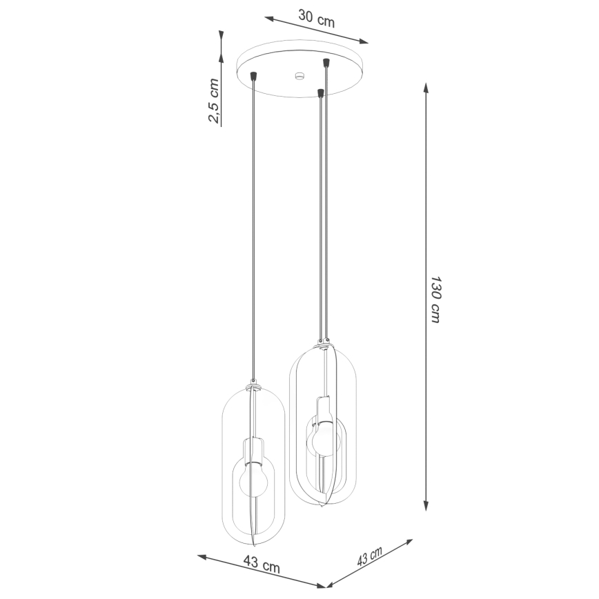 Lustr na lanku NICUS 3xE27/15W/230V bílá