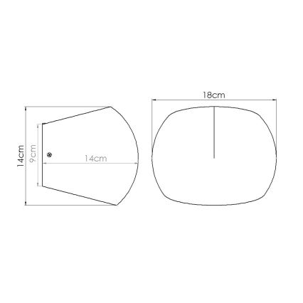 Nástěnné svítidlo GLOBE 2xG9/8W/230V beton/šedá