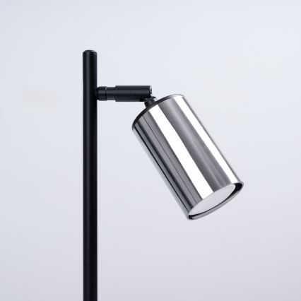 Stolní lampa WINX 1xGU10/10W/230V černá/lesklý chrom