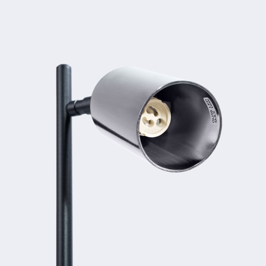 Stolní lampa WINX 1xGU10/10W/230V černá/lesklý chrom