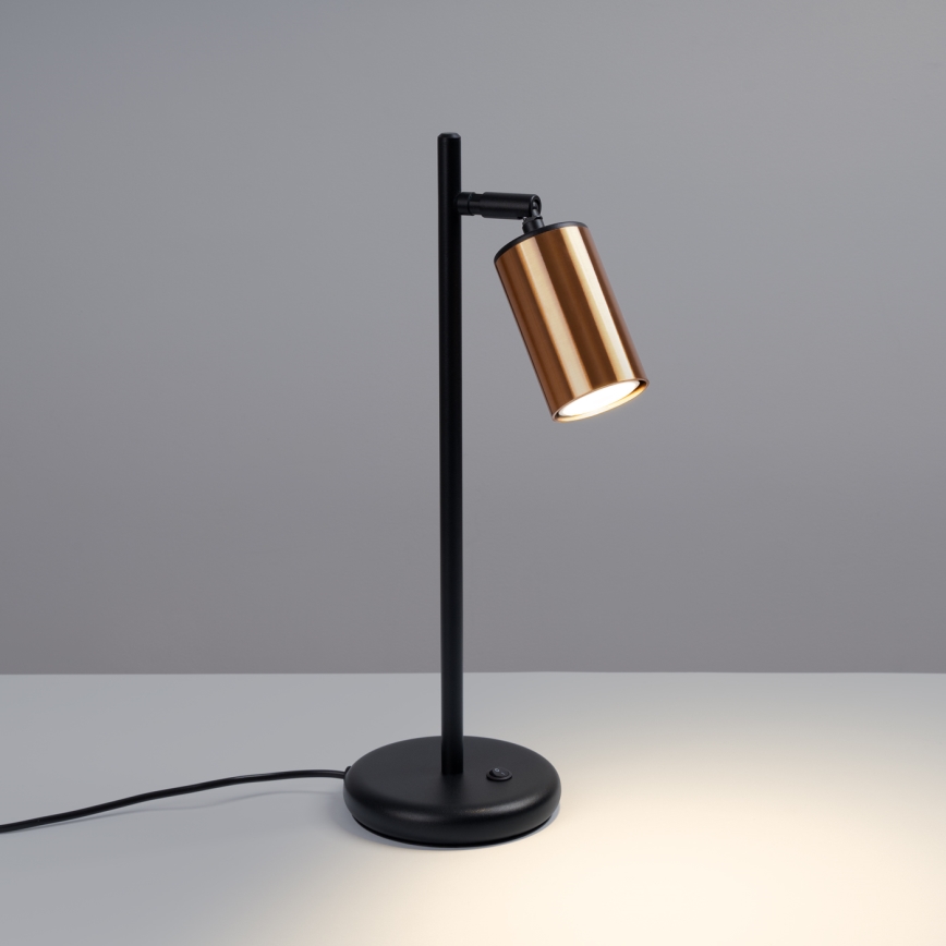 Stolní lampa WINX 1xGU10/10W/230V černá/měď