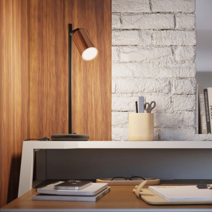 Stolní lampa WINX 1xGU10/10W/230V černá/měď