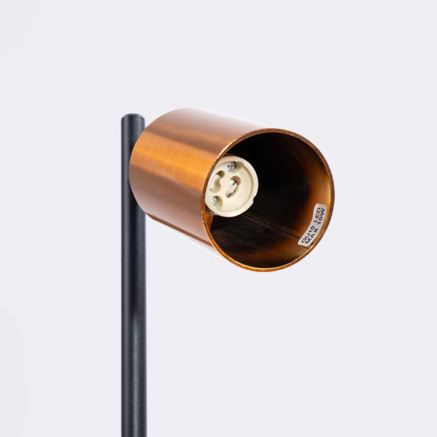 Stolní lampa WINX 1xGU10/10W/230V černá/měď
