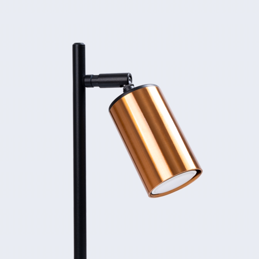 Stolní lampa WINX 1xGU10/10W/230V černá/měď