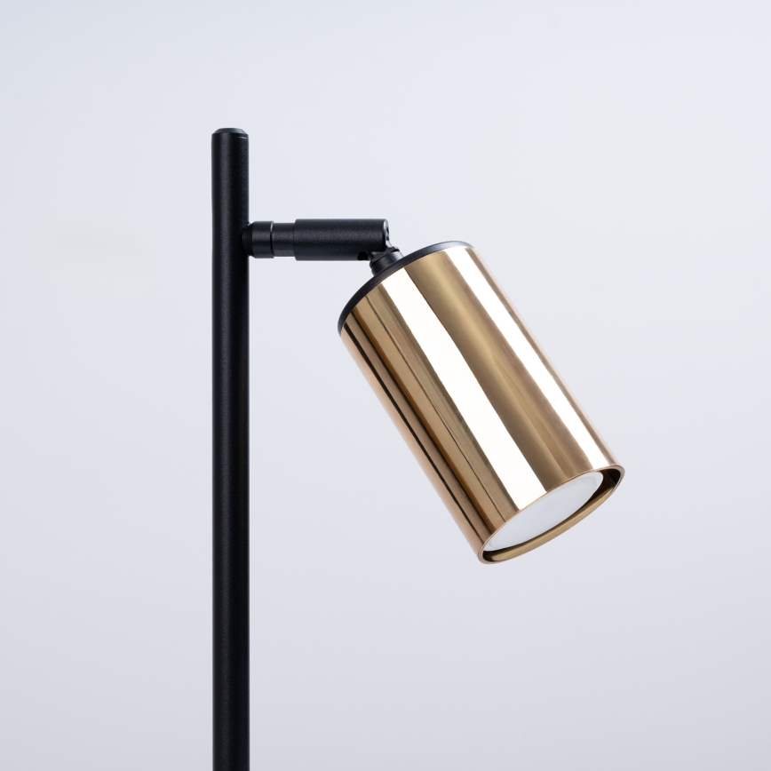 Stolní lampa WINX 1xGU10/10W/230V černá/zlatá