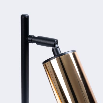 Stolní lampa WINX 1xGU10/10W/230V černá/zlatá