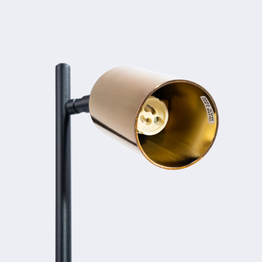 Stolní lampa WINX 1xGU10/10W/230V černá/zlatá