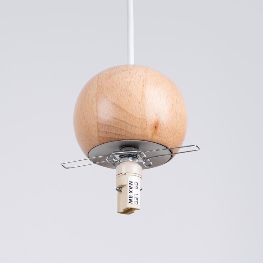 Lustr na lanku PEKKA 1xG9/8W/230V bílá