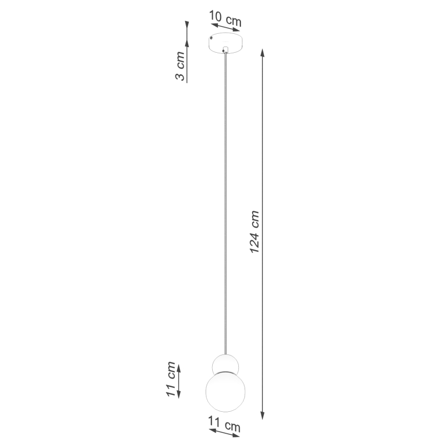 Lustr na lanku PEKKA 1xG9/8W/230V bílá