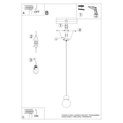Lustr na lanku PEKKA 1xG9/8W/230V bílá