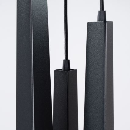 Lustr na lanku PRYSM 3xG9/8W/230V černá