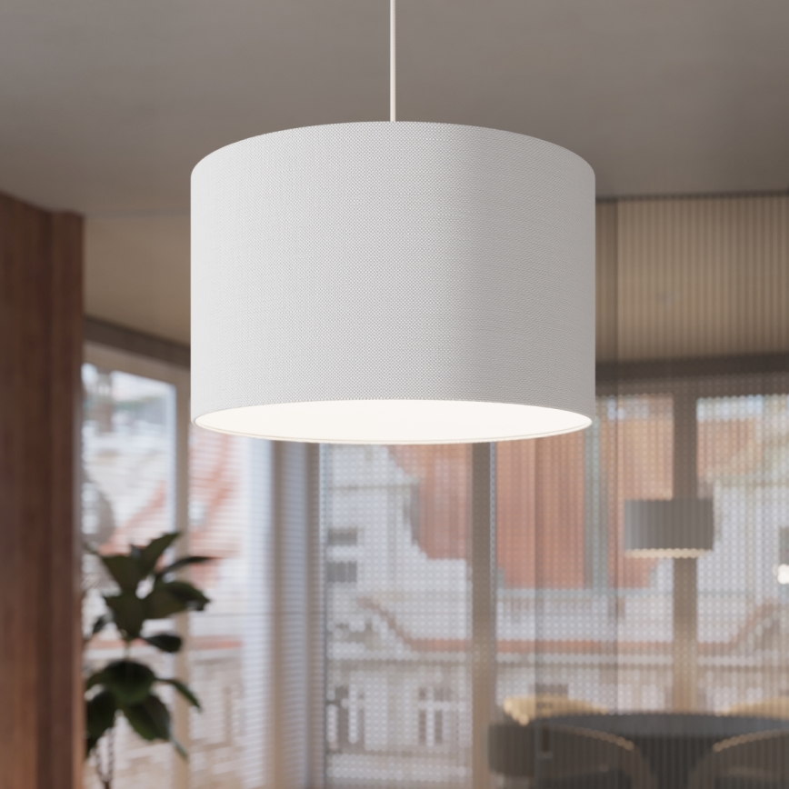 Lustr na lanku NOVA 1xE27/15W/230V pr. 30 cm bílá